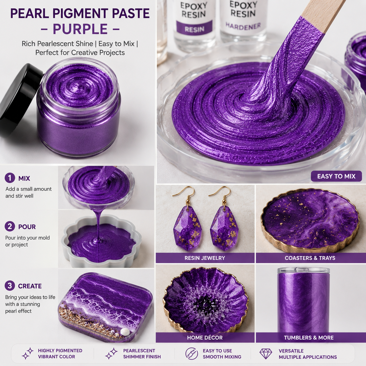 Purple Pearl Pigment Paste