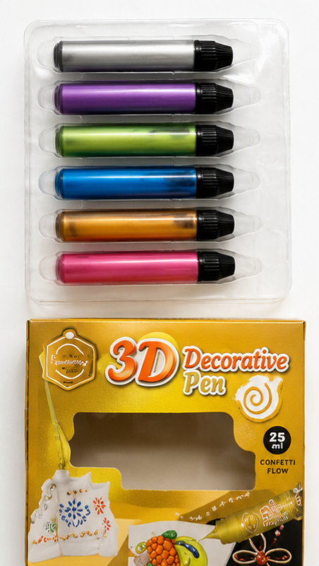 3D Decorative Pen Metallic
