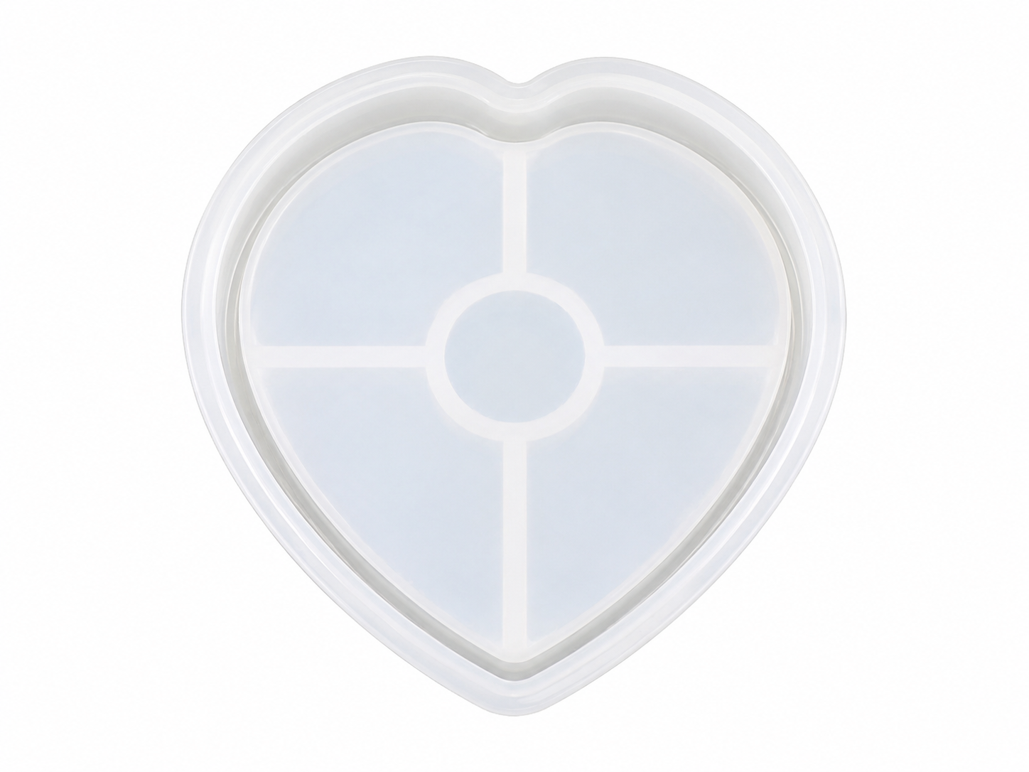 Heart Tray Silicone Resin Mould