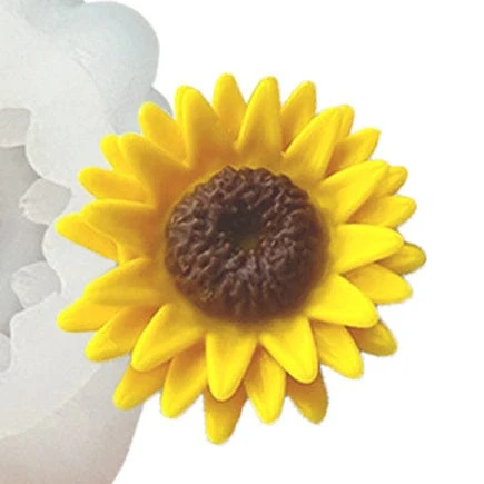 3D Sunflower Candle Handmade Mould TIS0042
