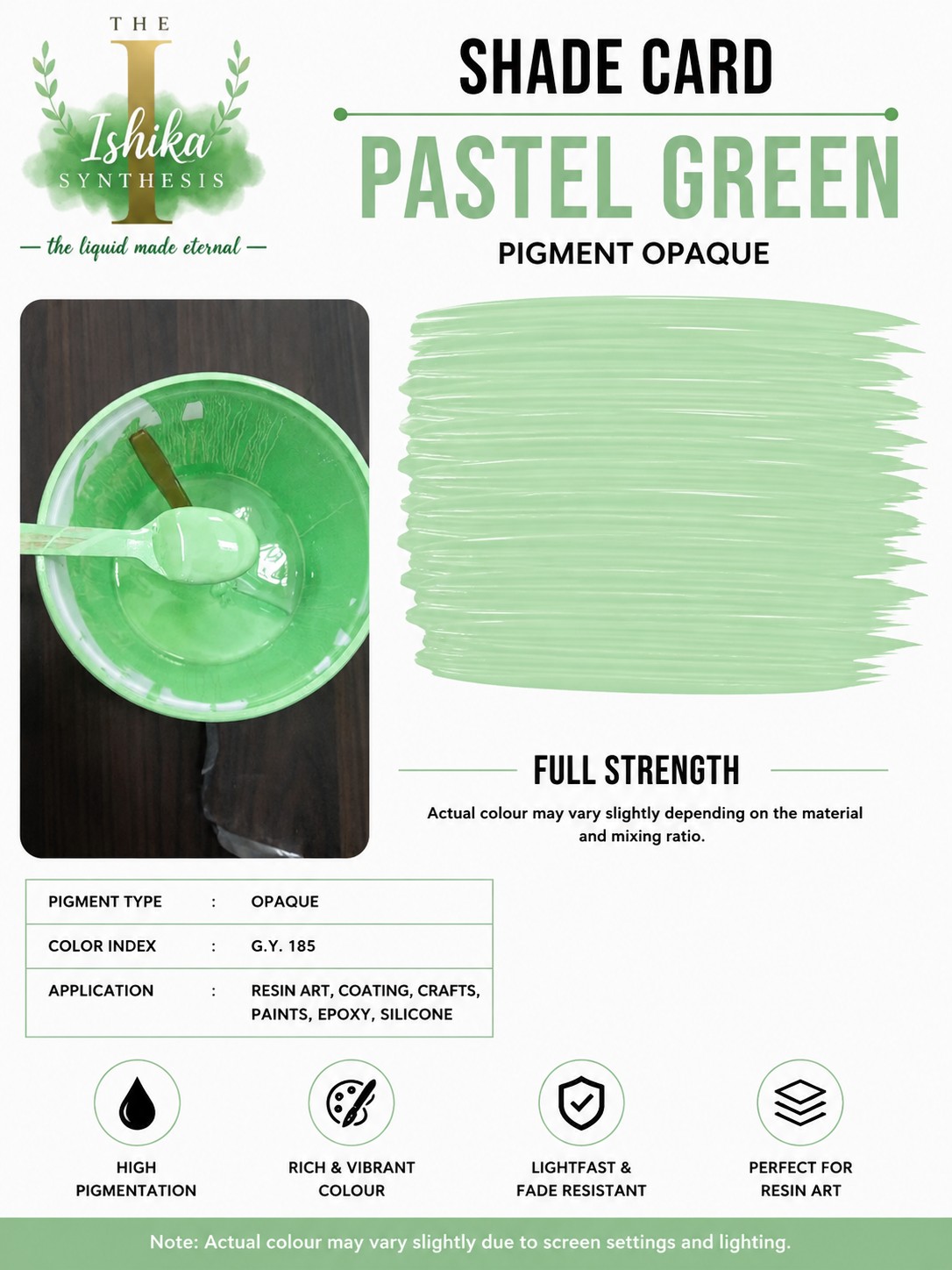 Pastel green Opaque Pigment