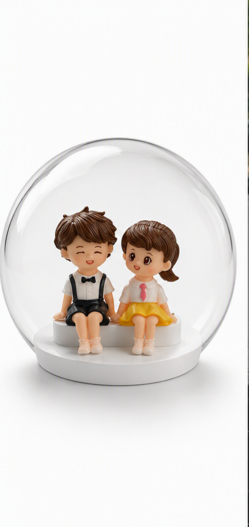 MINIATURE COUPLE TALKING