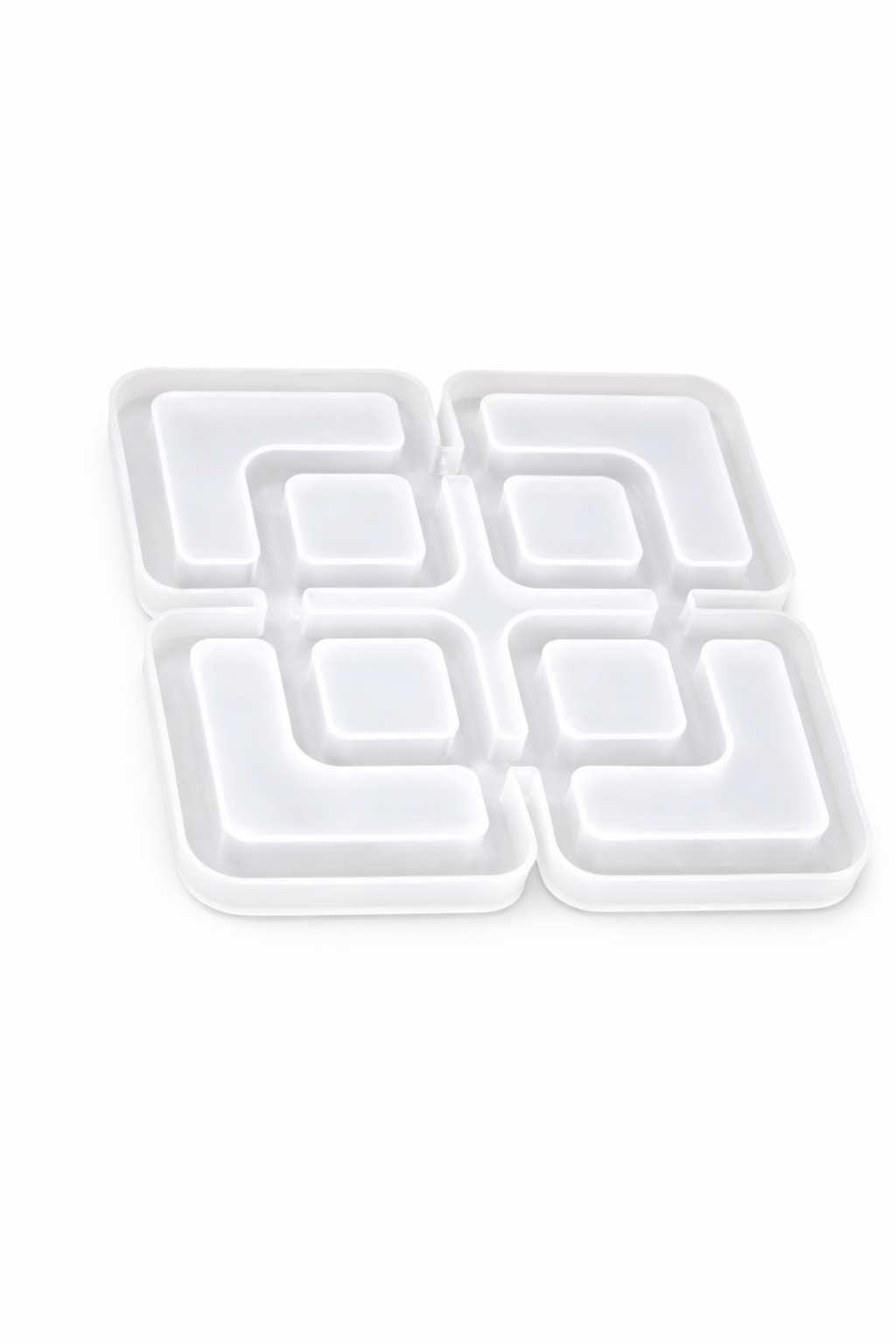Swastik Shape Silicone Resin Coaster Mould