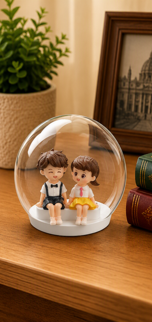 MINIATURE COUPLE TALKING