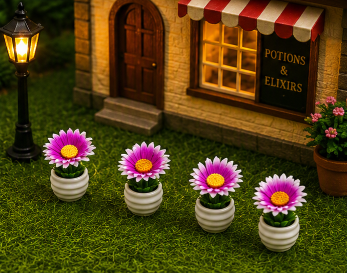 Miniature Purple Flowers