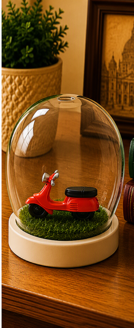Miniature Orange Scooter
