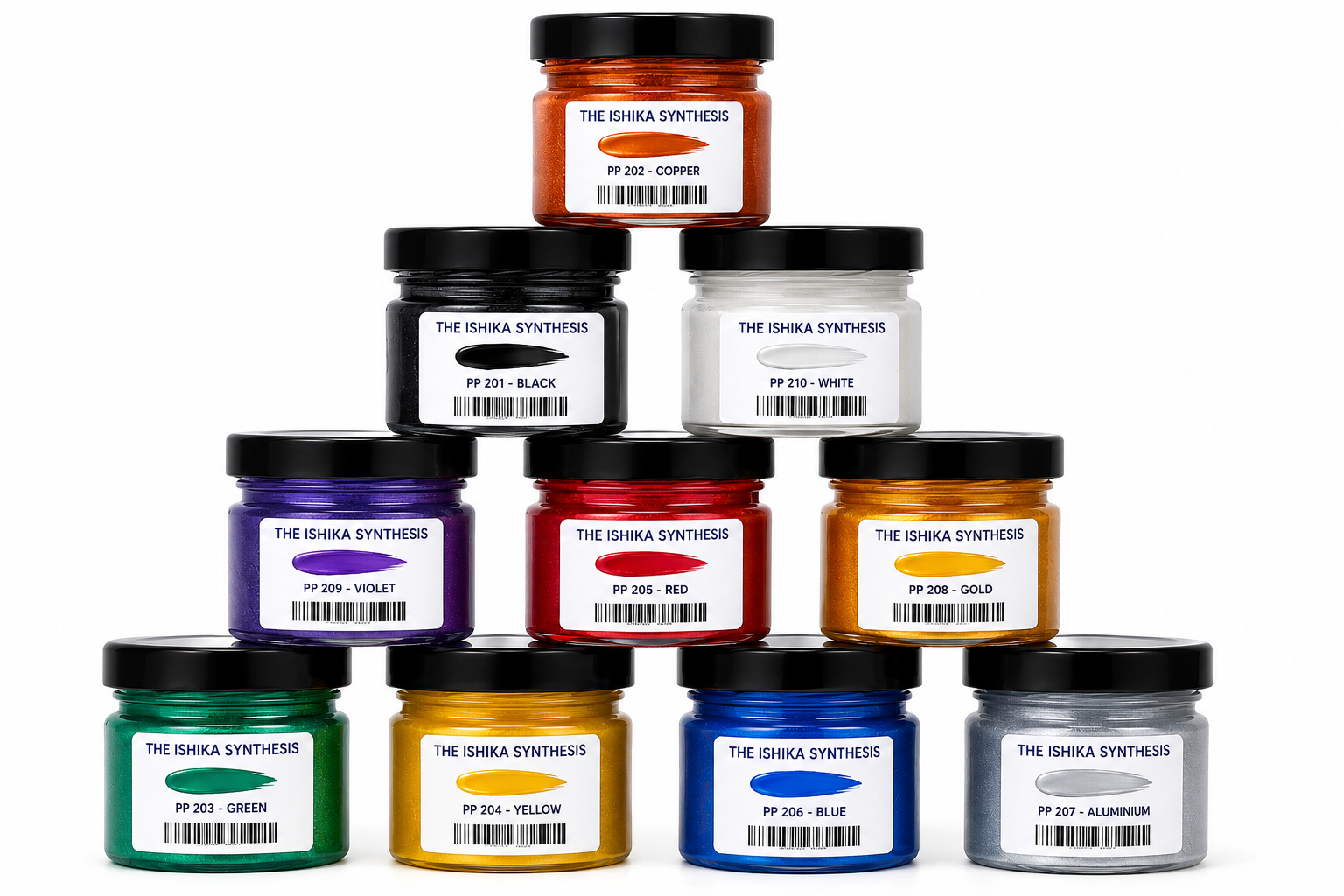 Pearl Paste Base Pigment Set – 10 Colours (20ml Each)