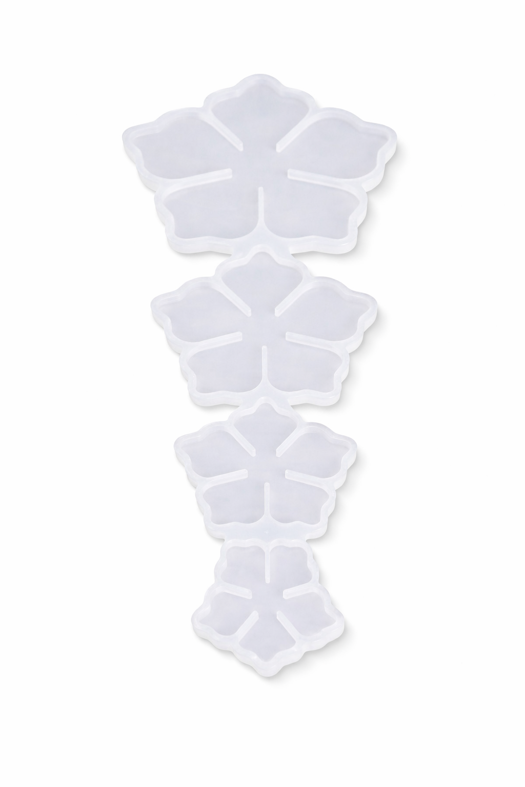 4 Layer Flower kadi Silicone Resin Mould Set