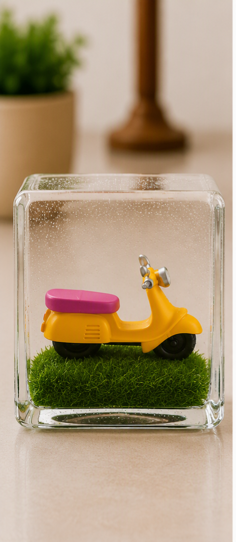 MINIATURE YELLOW SCOOTER