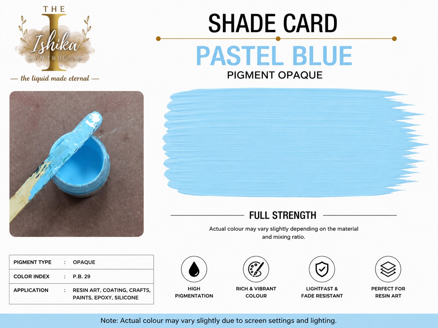 Pastel Blue Opaque Pigment