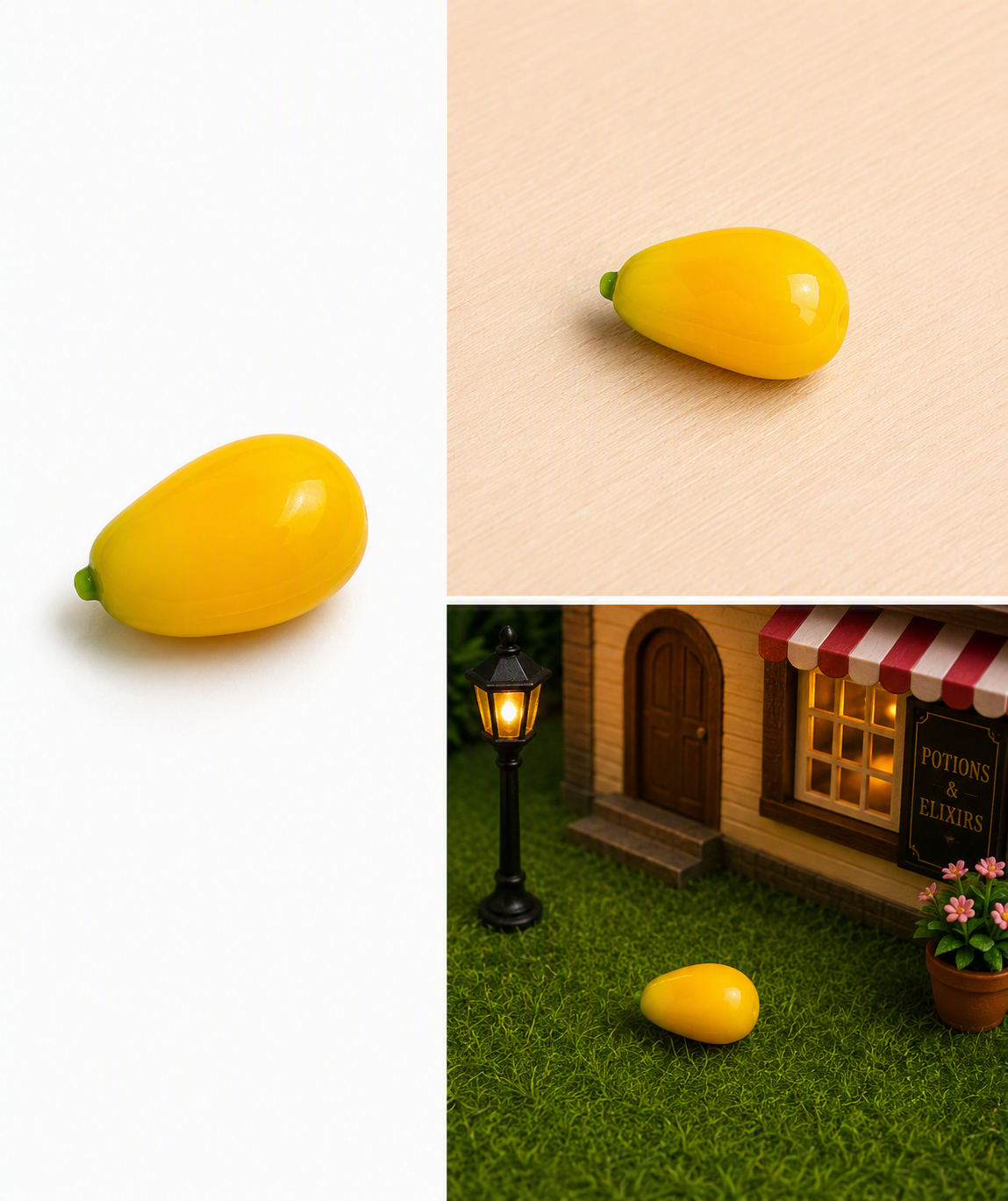 Miniature Three Different Fruits