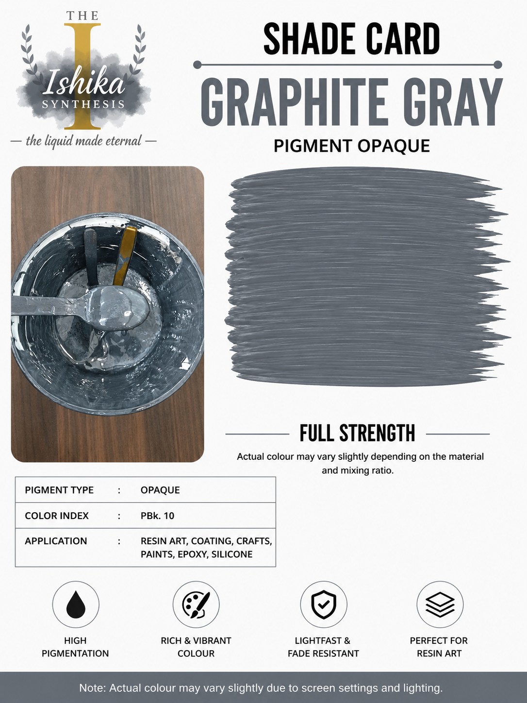 Graphite Gray Opaque Pigment