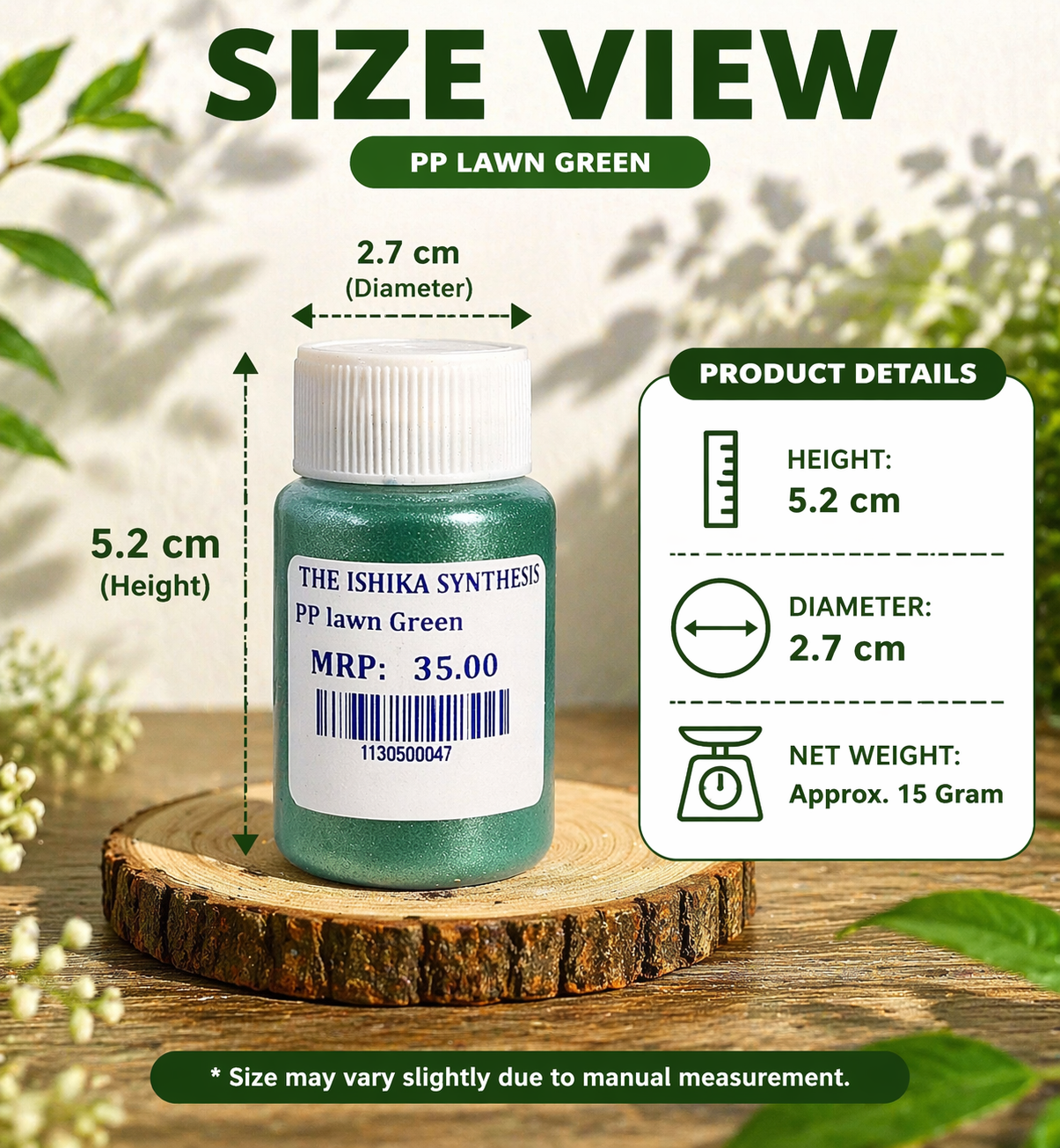 Pearl Pigment Powder – Lawn Green