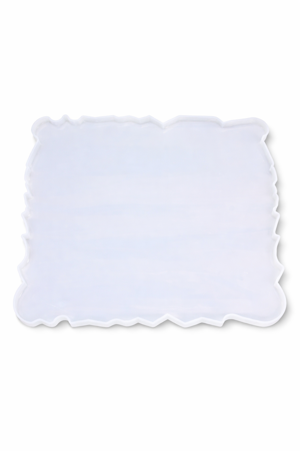 Square Geode Edge Silicone Resin Tray Mould (9 × 12 Inch)
