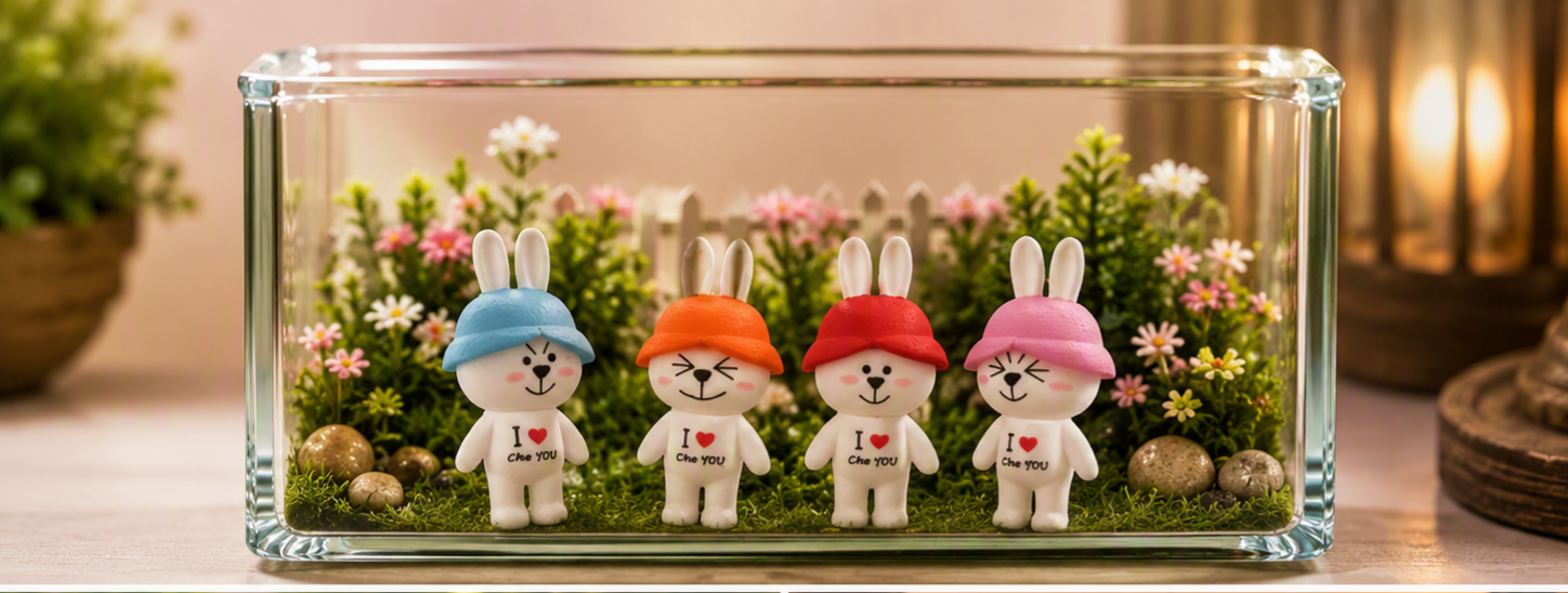 Four Bunny Miniature