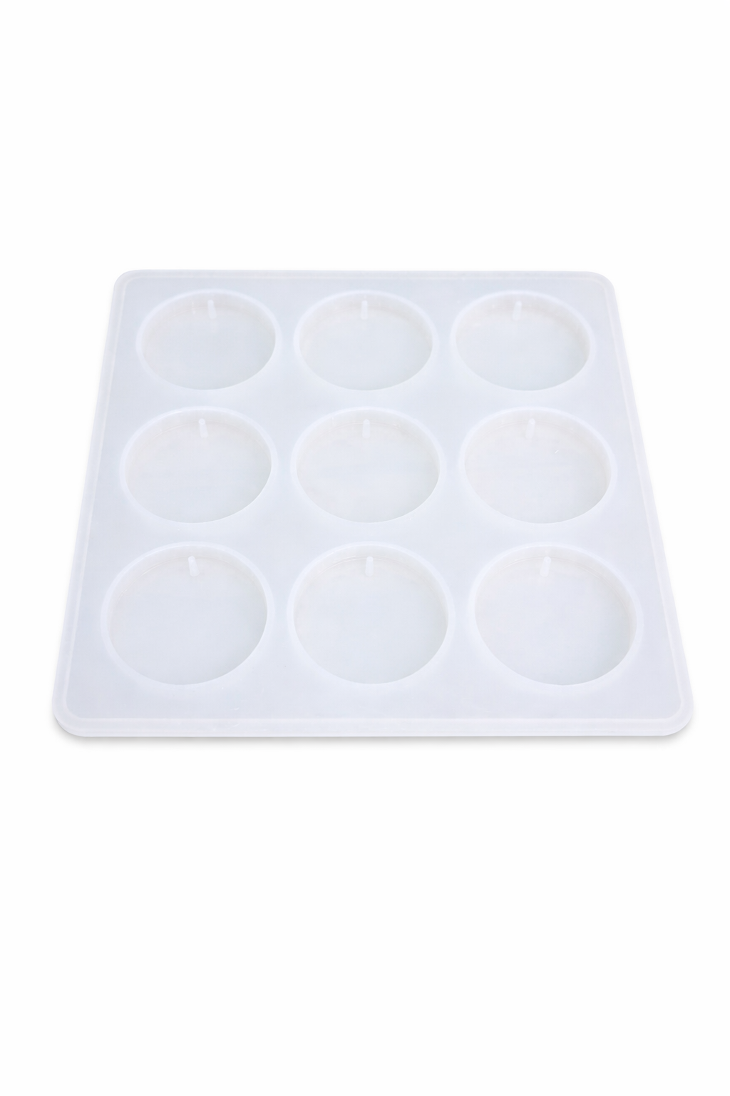 9 Cavity Round Coaster Silicone Resin Mould for DIY Epoxy Art