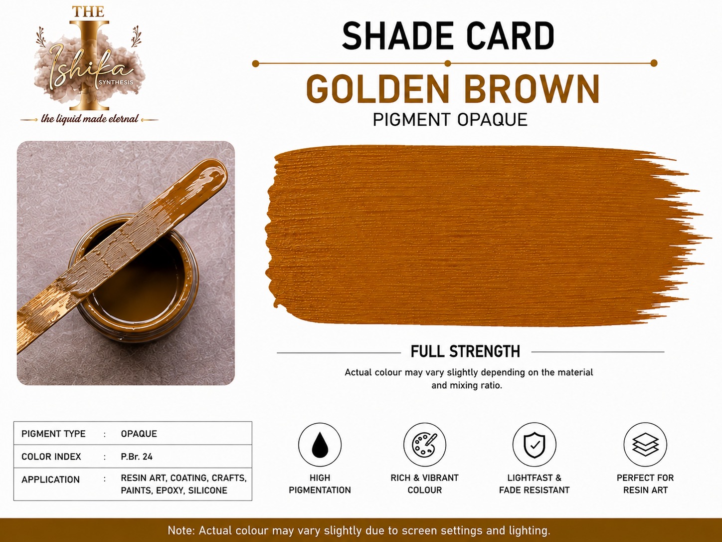 Golden Brown Opaque Pigment