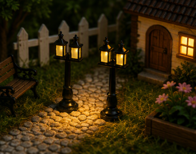 Miniature Hollywood Streetlight