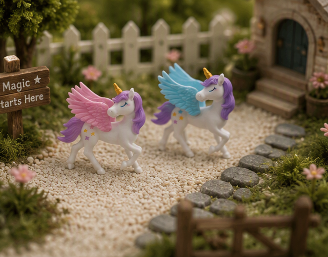 Miniature Unicorn with Wings