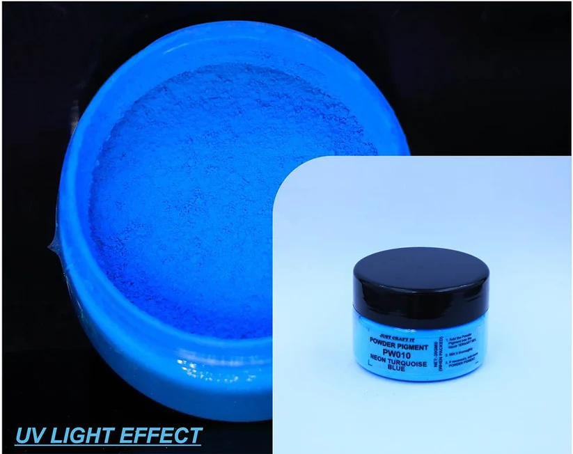 TURQUOISE BLUE Neon Powder Pigment 20gms