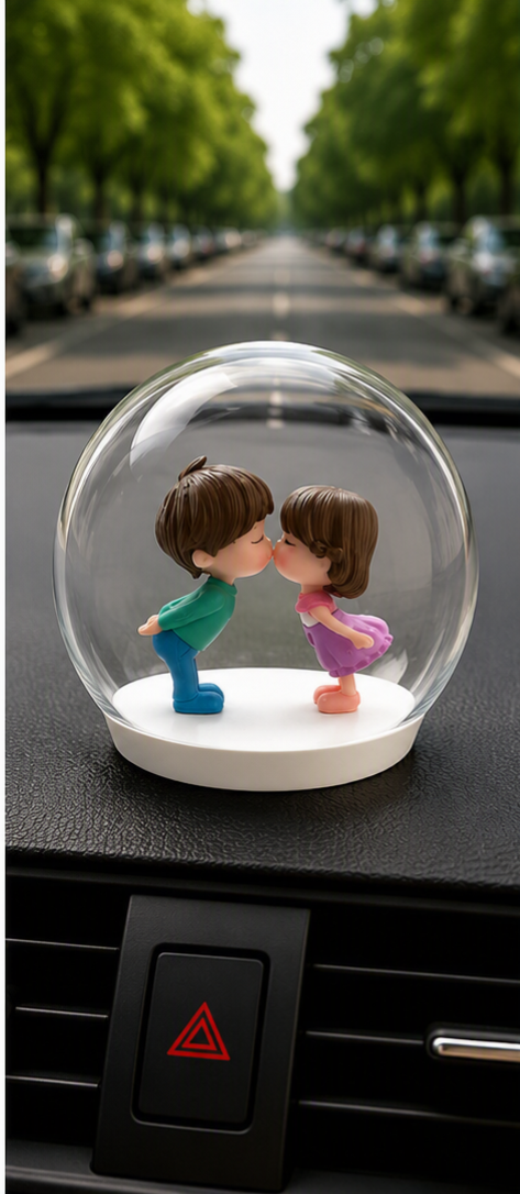 CUTE MINIATURE COUPLE KISSING