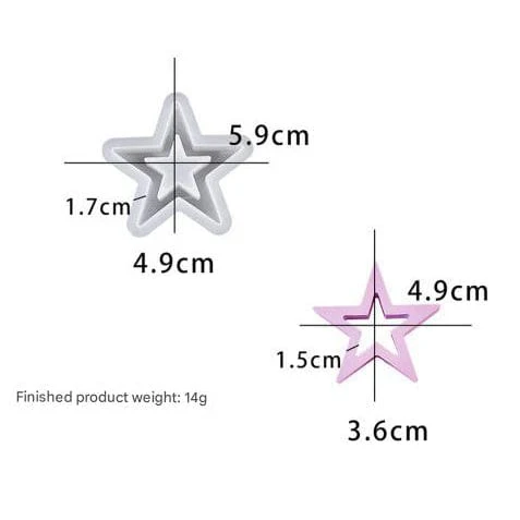 Hollow Star Small Mould
