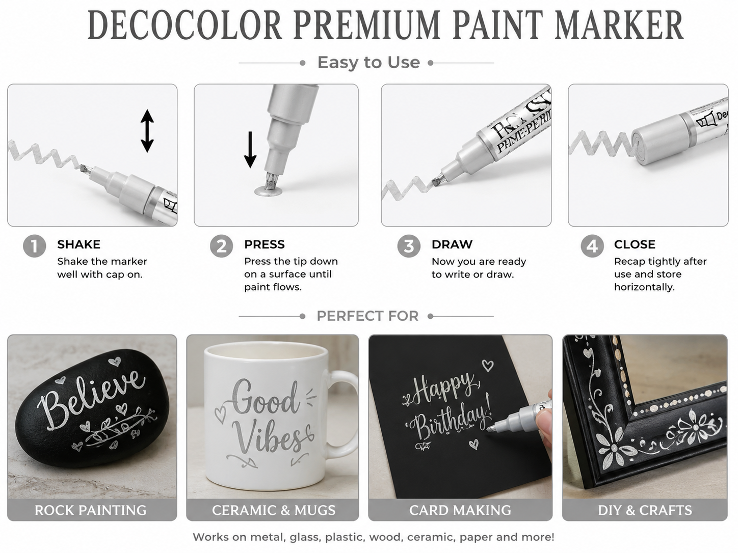 Silver Gold Deco Pen