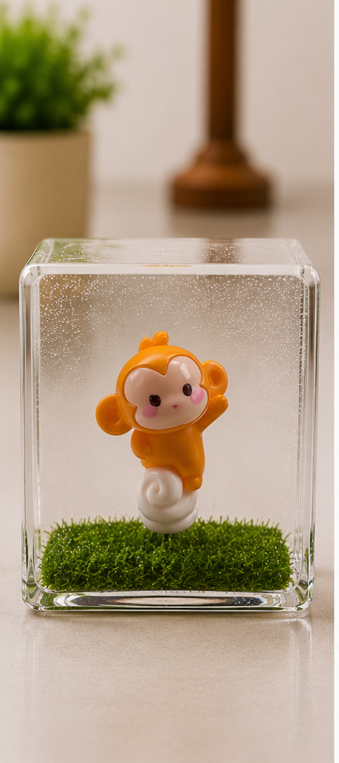 CUTE MONKEY FLOATING IN SKY