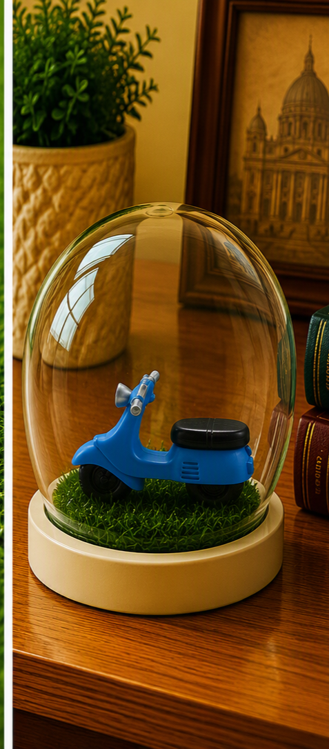 Miniature Blue Scooter