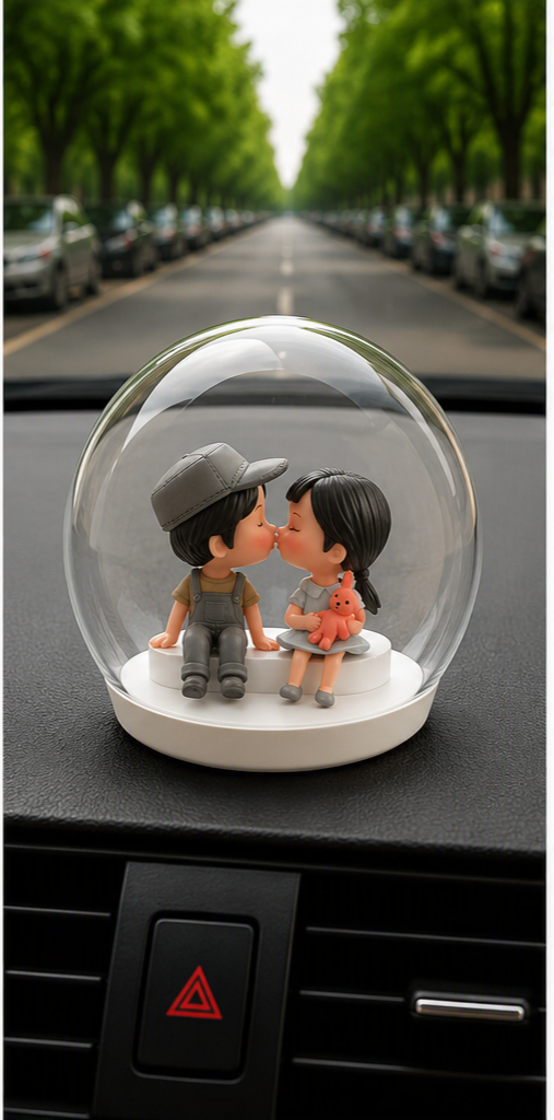 CUTE MINIATURE COUPLE KISSING