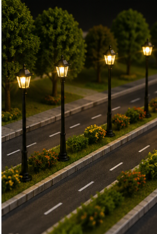 Miniature Road Streetlight