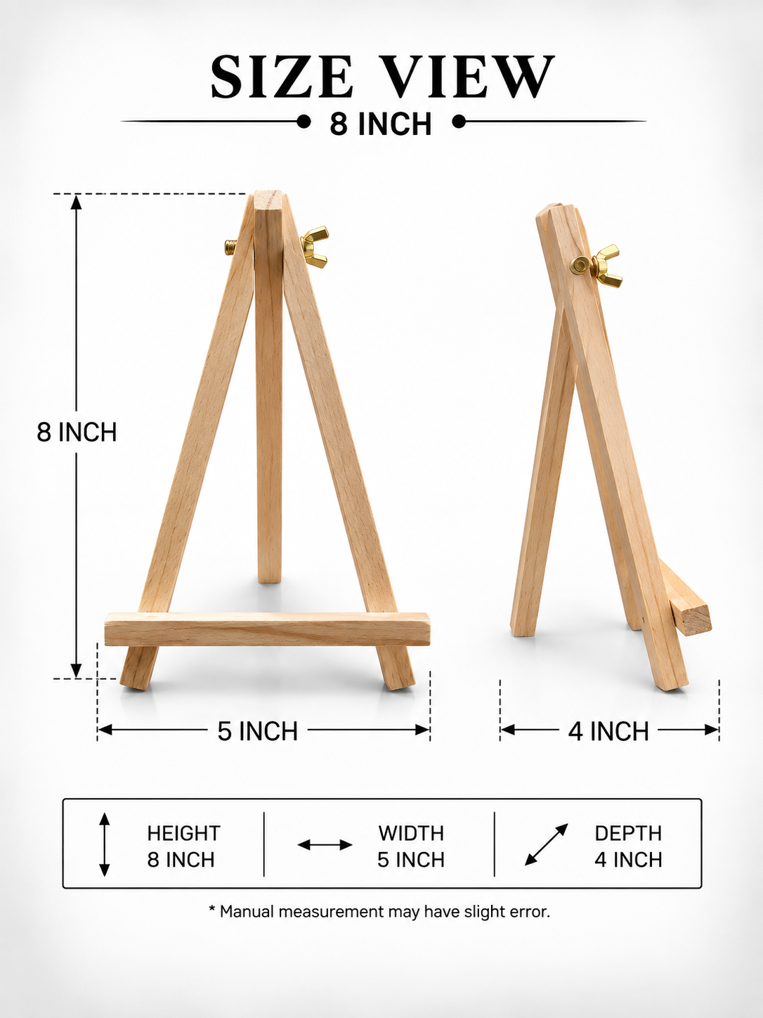 Wooden stand 8' inch