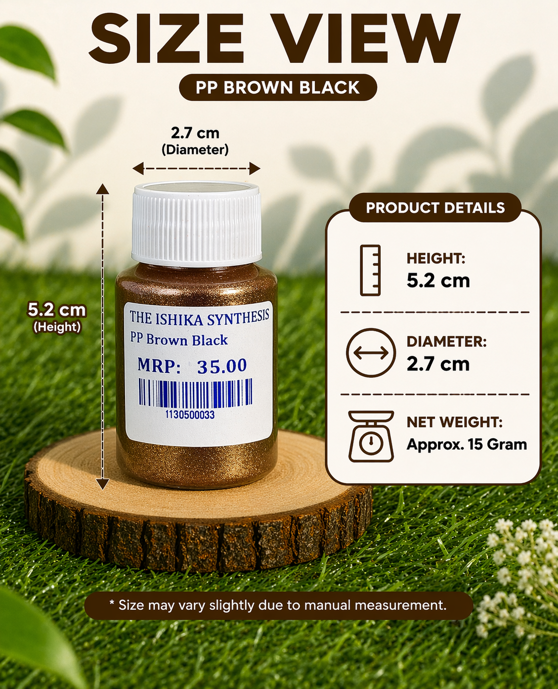 Pearl Pigment Powder – Brown Black